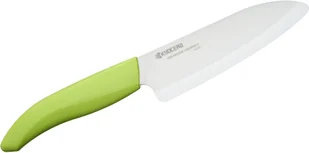 Kyocera Nóż kuchenny ceramiczny Santoku WHITE SERIES zielony FK-140WH-GR - Noże kuchenne - miniaturka - grafika 3