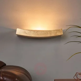Złota wygięta lampa ścienna Berra - Lampy ścienne - miniaturka - grafika 3