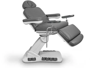 Kazaro Fotel Zabiegowy NIKO G z podgrzewaniem jasnoszary - Fotele kosmetyczne - miniaturka - grafika 4