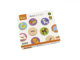 VIGA 51308 Memo Zwierzatka - Klocki - miniaturka - grafika 3
