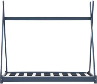 vidaXL Rama łóżka dziecięcego, szara, lite drewno sosnowe, 70 x 140 cm vidaXL - Łóżka dla dzieci i młodzieży - miniaturka - grafika 4