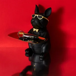 Intesi Organizer Buldog czarny ze złotą tacą - Kosmetyczki, organizery i kuferki - miniaturka - grafika 6