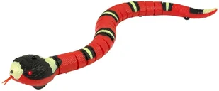 Import LEANToys Zdalnie Sterowany Wąż Na Dotyk Czerwony Czarne Paski LT-10384-0 - Zabawki zdalnie sterowane - miniaturka - grafika 2
