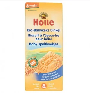 Holle Baby Keksy orkiszowe dla dzieci BIO 150 g - Desery dla dzieci - miniaturka - grafika 3