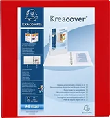 Segregatory - Exacompta pierścieniowy (DIN A4) Biały, czerwony 51845RE - miniaturka - grafika 1