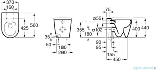 Roca Inspira Round A347526000 - Miski WC - miniaturka - grafika 2