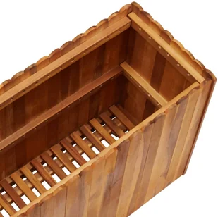 vidaXL Donica ogrodowa, 100x30x50 cm, lite drewno akacjowe - Donice - miniaturka - grafika 5