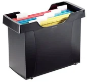 Teczki i skoroszyty - Leitz mini teczka Plus do teczek wiszących, czarna 19931095-N - miniaturka - grafika 1