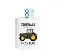 Skarbonki - Zbieram na nowy traktor - skarbonka z nadrukiem - miniaturka - grafika 1