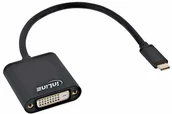 Adaptery i przejściówki - InLine 64103B USB Display konwerter, USB Typ-C wtyczka do gniazda DVI (DP Alt Mode), czarna, 0.2m 64103B - miniaturka - grafika 1