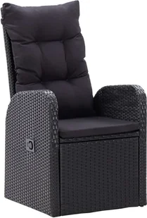 vidaXL 7-częściowy zestaw mebli ogrodowych, czarny 3067907 - Meble ogrodowe - miniaturka - grafika 7