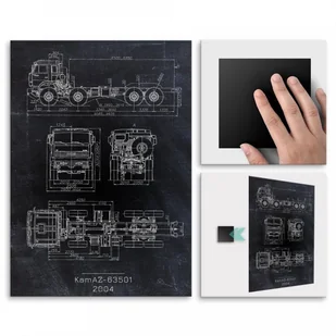 Pix4home Plakat metalowy KamAZ-63501 Projekt Blackboard L POS-L-02807 - Plakaty Pix4home Plakat metalowy KamAZ-63501 Projekt Blackboard L POS-L-02807 - Plakaty - miniaturka - grafika 1