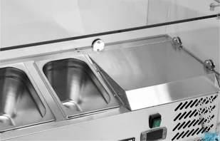 Yato WITRYNA CHŁODNICZA NADSTAWNA 8x1/4 GN YG-05323 - Szafy i witryny chłodnicze - miniaturka - grafika 5