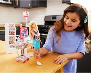 Barbie Supermarket zestaw z lalką FRP01 - Akcesoria dla lalek - miniaturka - grafika 5