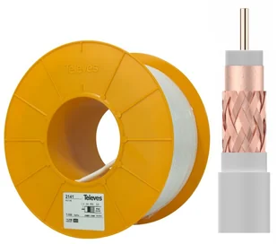 Televes Kabel T100 Full Cu Hd 1,13 Miedź 1m 2141 - Akcesoria TV-SAT - miniaturka - grafika 3