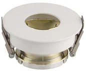 Oprawy, klosze i abażury - v-tac Oprawa Oczko V-TAC GU10 Wpuszczana Biały/Złoty Okrągła VT-873 - miniaturka - grafika 1