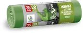 Worki na śmieci - Anna Zaradna WORKI Z USZAMI DO SEGREGACJI ODPADÓW SZKŁO 35L 20SZT ZIELONE 5903936039432 - miniaturka - grafika 1