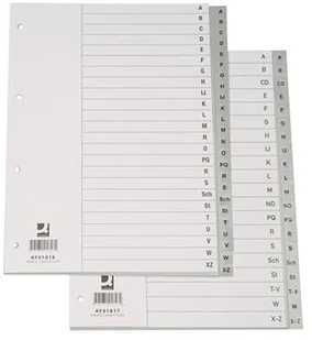 Q-Connect Przekładki A4 szare A-Z KF01817 - Przekładki do segregatorów - miniaturka - grafika 6