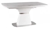 Stoły - Signal STÓŁ SATURN II CERAMIC BIAŁY EFEKT MARMURU/BIAŁY MAT 160(210)X90 - miniaturka - grafika 1