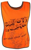 Ochraniacze - Safety Maker Kamizelka  odblaskowa S M na czas wolny, pomarańczowy, S-M 44524 - miniaturka - grafika 1
