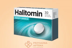 Aflofarm HALITOMIN 30 tabl do ssania 3090461 - Produkty na nieświeży oddech - miniaturka - grafika 2