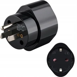 Przejściówka z uziemieniem do Usa wtyk amerykański - Adaptery i przejściówki - miniaturka - grafika 2