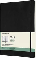 Kalendarze - Moleskine Kalendarz 2022 12M XL czarny tygodniowy miękka oprawa MODSB12WN4Y22 - miniaturka - grafika 1