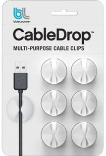 BlueLounge CableDrop uchwyty na kabel 6 szt. białe (CD-WH-EU) - Maskownice do kabli - miniaturka - grafika 5