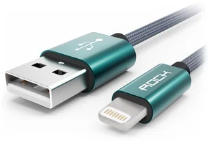 ROCK Kabel USB ROCK Lightning Nylonowy do iPhone 100 cm - Kable USB - miniaturka - grafika 2