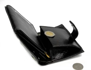 Andrus Portfel Męski Skórzany (PL) Skóra Licowa Duży Pionowy Z Zapięciem Dwa Skrzydełka Poziomy Suwak - Portfele - miniaturka - grafika 6