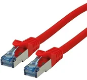 Kable miedziane - Rotronic ROLINE S FTP Patch Cable C6 A LSOH CL, czerwony 7,5m 21.15.2816 - miniaturka - grafika 1