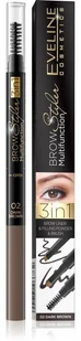 Eveline Brow Multifunction Styler 3w1 multifunkcyjna kredka do brwi nr 01 Dark Brown 1szt - Akcesoria i kosmetyki do stylizacji brwi - miniaturka - grafika 2