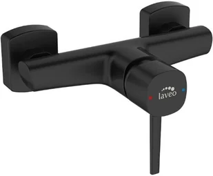 Laveo Laveo Bateria natryskowa ścienna Polla BAP 740D czarna - Baterie podtynkowe - miniaturka - grafika 2