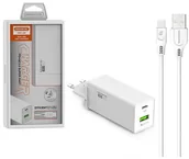 Ładowarki do telefonów - SOMOSTEL SOMOSTEL ŁADOWARKA SIECIOWA 36W + KABEL IPHONE BIAŁA SOMOSTEL POWER DELIVERY SMS-A80 PD SMS-A80 36W IPHONE SMS-A80 Iphone - miniaturka - grafika 1