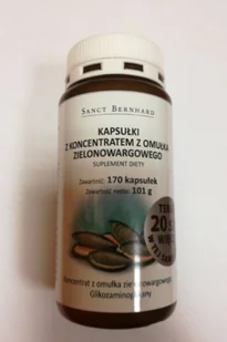 Sanct Bernhard Omułek zielonowargowy - Sanct Bernhard - 150kaps 04378 - Ochrona stawów - miniaturka - grafika 3