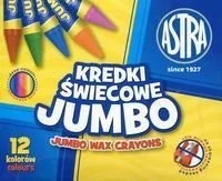 Astra Kredki świecowe Jumbo 12 kolorów - Kredki, ołówki, pastele i pisaki - miniaturka - grafika 2