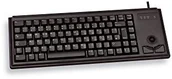 Klawiatury - Cherry Compact Trackball Keyboard PS/2 Black (GB) G84-4400LPBGB-2 - miniaturka - grafika 1