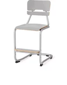 Meble do szkół i przedszkoli - AJ Produkty Krzesło szkolne LEGERE III, H 500 mm, srebrny, szary - miniaturka - grafika 1