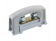 Bezpieczniki elektryczne - Pawbol Zacisk ochornny 2xM8 oczkowy szary E.4122SP - miniaturka - grafika 1