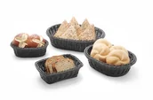 Wyposażenie lokali gastronomicznych - Hendi Koszyk owalny czarny 250x190x65 mm 426623 - miniaturka - grafika 1