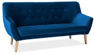 Sofy i kanapy - Signal SOFA NORDIC 3 VELVET KOLOR GRANAT TAPICERKA BLUVEL 86 / BUK - miniaturka - grafika 1