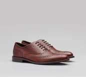 Półbuty męskie - Borgio obuwie b003 brązowy - miniaturka - grafika 1