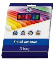 Astra Kredki woskowe 24 kolory Vision KR20AST - Przybory szkolne - miniaturka - grafika 2