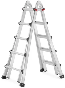 996 99674995 Drabina przegubowa teleskopowa 4x5 z opcją na schody wysokość robocza 6,50m) 74995-uniw - Drabiny - miniaturka - grafika 7