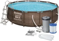 Baseny ogrodowe - Bestway Basen ogrodowy stelażowy okrągły 366 x 100 cm 4w1 56709 - miniaturka - grafika 1
