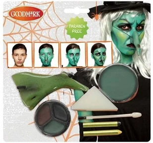 AMSCAN Farbki i nos wiedźmy - 1 szt. 9901242 - Dodatki do strojów karnawałowych - miniaturka - grafika 2