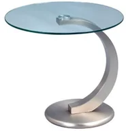 Ławy i stoliki kawowe - HomeTrends4You 530488 stolik pomocniczy, wysokość 46, o 50 cm, metalowe o wyglądzie stali nierdzewnej 530488 - miniaturka - grafika 1