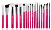 Pędzle do makijażu - Jessup Jessup Zestaw 20 Pędzli do Makijażu T205 Rose Carmin/Silver JESS-T205-20 - miniaturka - grafika 1