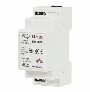 Zamel Zasilacz impulsowy ZIM-24/06 EXT10000163 - Zasilacze i transformatory - miniaturka - grafika 2