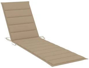 vidaXL Leżaki z beżowymi poduszkami 2 szt. lite drewno tekowe 3073189 - Leżaki ogrodowe - miniaturka - grafika 11